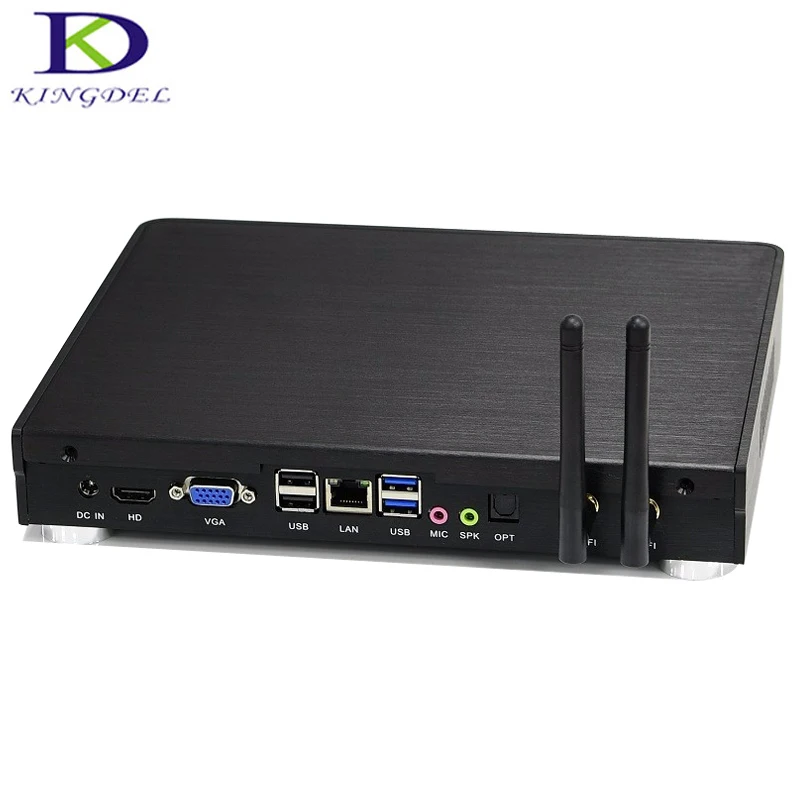 US $231.83 Intel i3 5005UU Mini PC HTPC with Silent Fan Gaming Desktop Computer HDMI VGA HTPC  8GB RAM 256GB SSD Metal Case