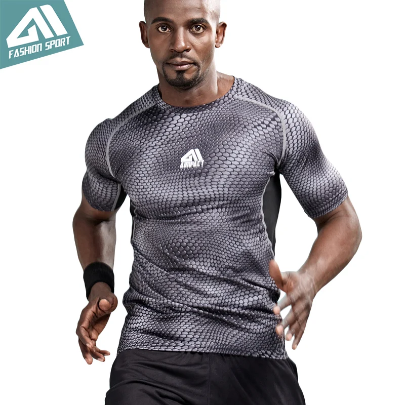 

Aimpact Athletic Compression T-shirts Men Bodybuilding Gym Workout Running Sport Training Body Shaper Quick-dry Tights AM1053