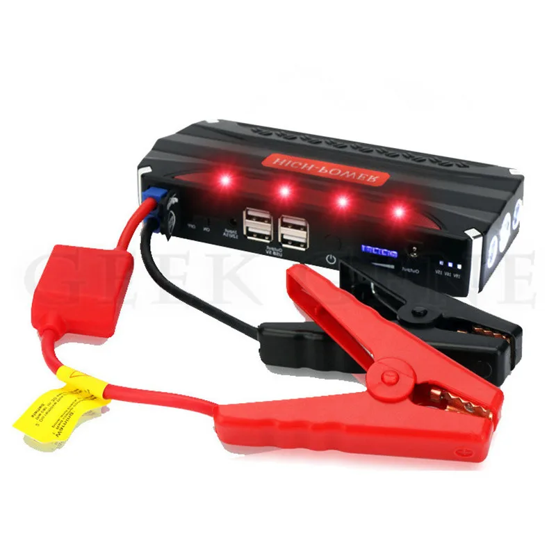 Экстренный автомобильный Jump Starter Мощность банк 12000mAh 12V 600A пусковое устройство бензин дизельный автомобиль Зарядное устройство для автомобиля Батарея усилитель CE