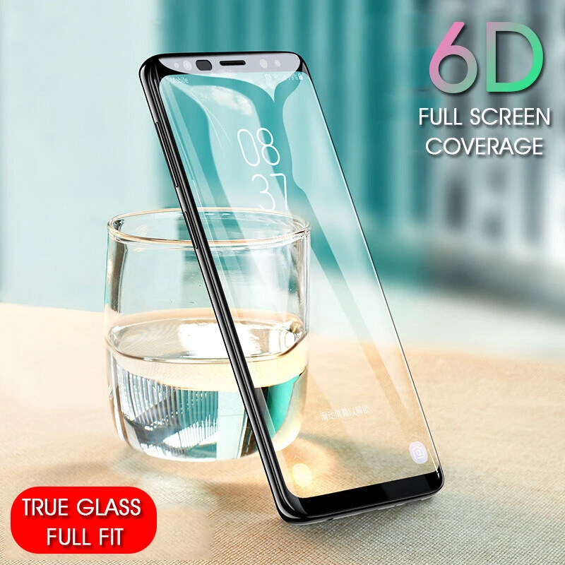 Закаленное стекло summerfish 6D с изогнутыми краями для Samsung Galaxy S9 S8 Plus Note 8 9 S7 S6 Edge