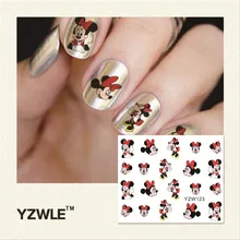 YWK, 1 шт, наклейки для ногтей, наклейки для ногтей, фольга для обертывания, наклейки для ногтей, Временные татуировки, водяные знаки(YZW123