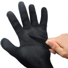 1 Пара Противоскользящие охотничьи перчатки для охоты на открытом воздухе устойчивые к порезам защитные для работы с ножом противоскользящие сетчатые перчатки для защиты рук