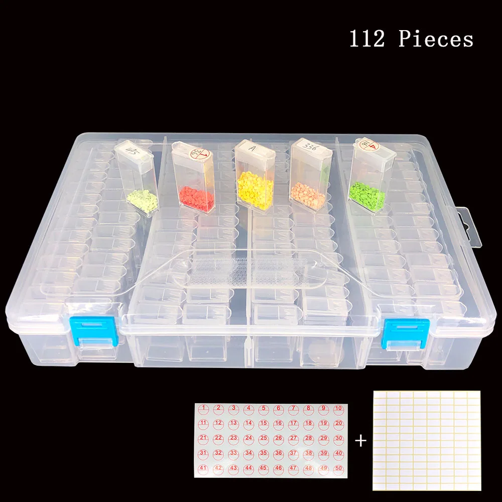 126/127/128 Piece Diamond Painting Tool And Accessory Kit - Storage Box,  Roller, Drill Pen and More