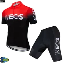 Pro Team UCI Red INEOS велосипедная майка 12D гелевые нагрудники шорты набор Ropa Ciclismo мужские велосипедные рубашки для велоспорта
