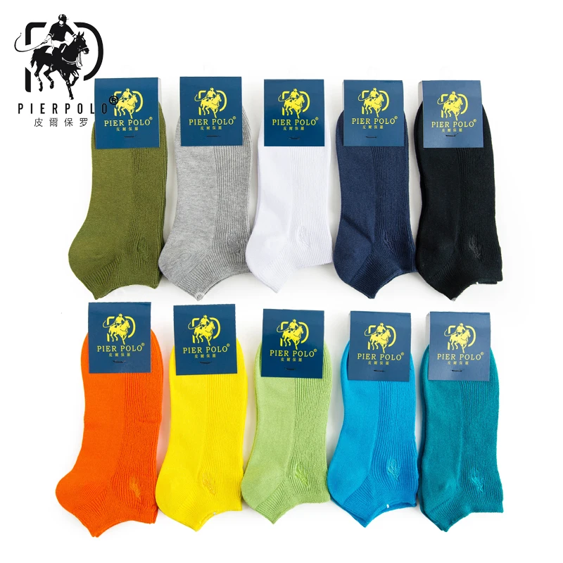 

New Spring And Summer PIER POLO Cotton Men's Socks Men's Embroidery Socks