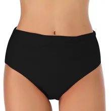 Новинка, черное бикини, Раздельный купальник для женщин, Одноцветный, высокая талия, купальник для женщин, бикини, трусы, нижнее белье, Biqiuni# OX