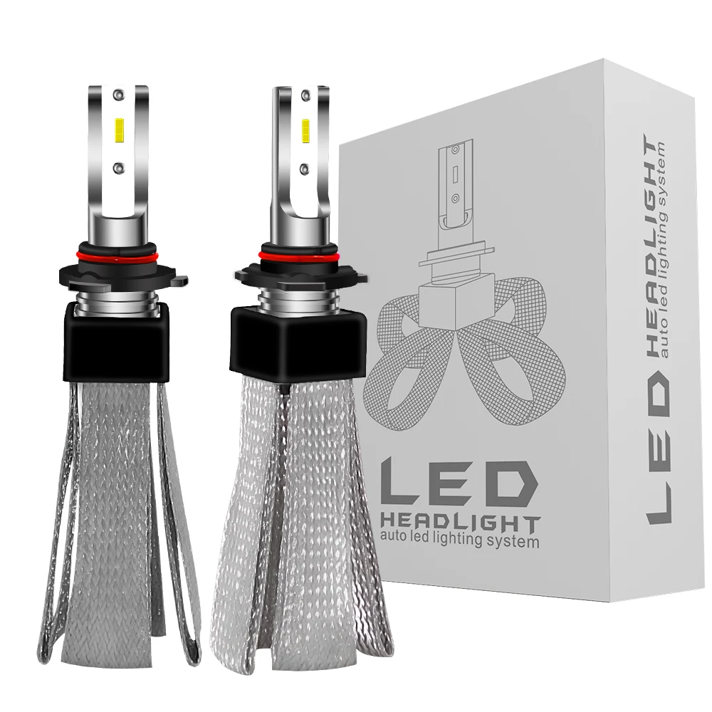 

T8 Car LED Light Bulbs 12V Headlight H7 H4 9003 HB2 H1 H8 H9 H11 9005 HB3 9006 HB4 LED 60W 9600LM 6000K Super Bright Auto Lamp