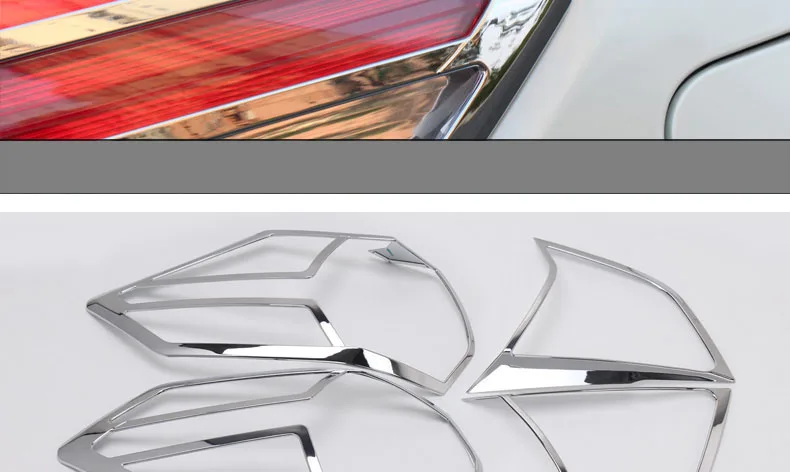 For Nissan X-Trail T32 2014 to 2016 Rear light cover Tail lamp Trim XTrail X Trail ABS Chrome Decoration Car-Styling Accessories