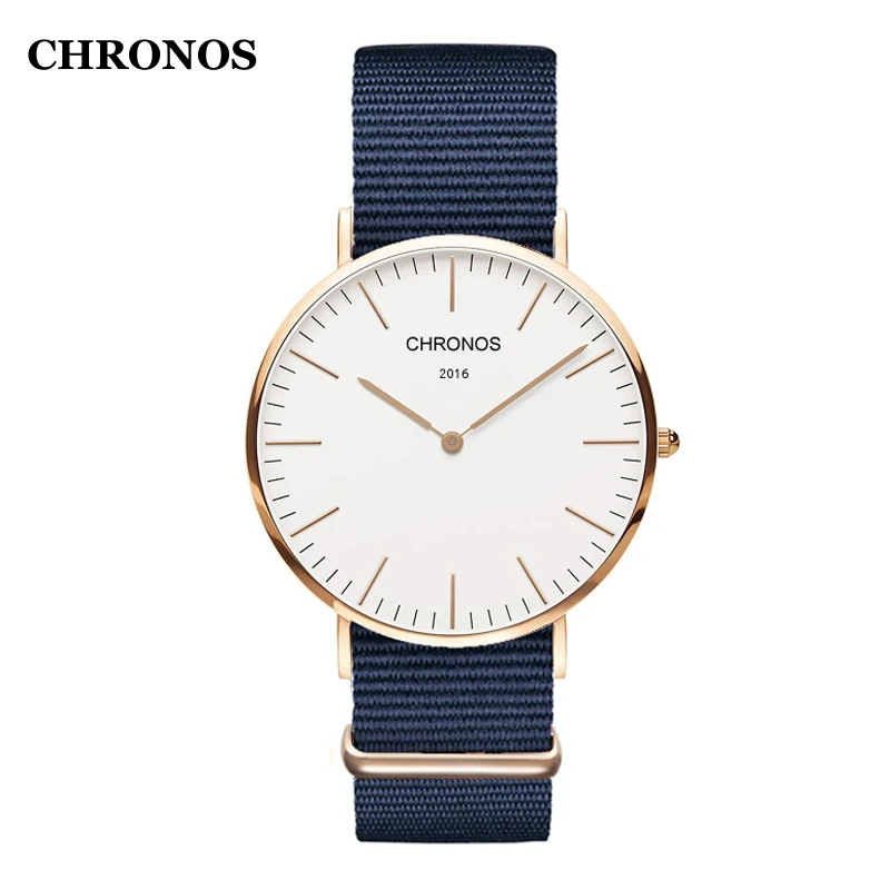 Часы Chronos мужские простые кварцевые с кожаным ремешком|watch stick|watch trackerwatch logo |