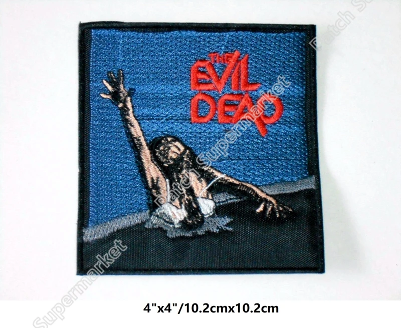 

Evil Dead Iron On Patches Embroidered Badge Horror Movie Film TV Series halloween cosplay costume diy badge for clothing
