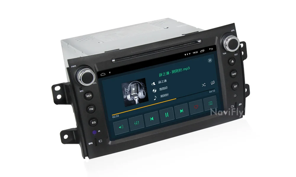 Discount NaviFly 8 inch 2 Din GPS Navigation 2G+32G Android 9.1 Car multimedia player for Suzuki sx4 2006 2007 2008 2009 2010 2011 2012 7