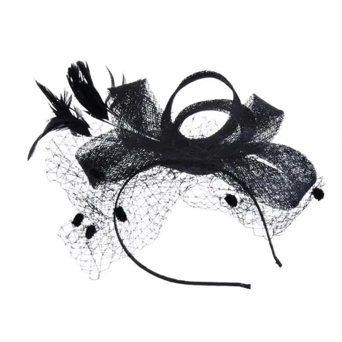 Модный женский головной убор-Вуалетка, винтажная Женская Коктейльная шляпа, французский вуаль, свадебные аксессуары для волос, Новинка