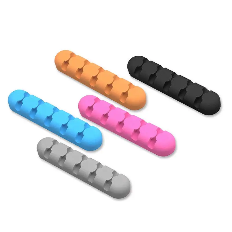 Desktop Cable Wires Manager Silicone Wire Holder Data Cables Storage Winder Desktop Cable Wires Manager Silicone Wire Holder Data Cables Storage Winder
