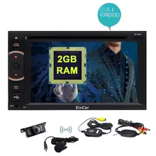 Стерео 2din в тире 8-octa-core Android 5.1 GPS навигации Радио Сенсорный экран WIFI Внешние Micro CD DVD 1080 P видео камера