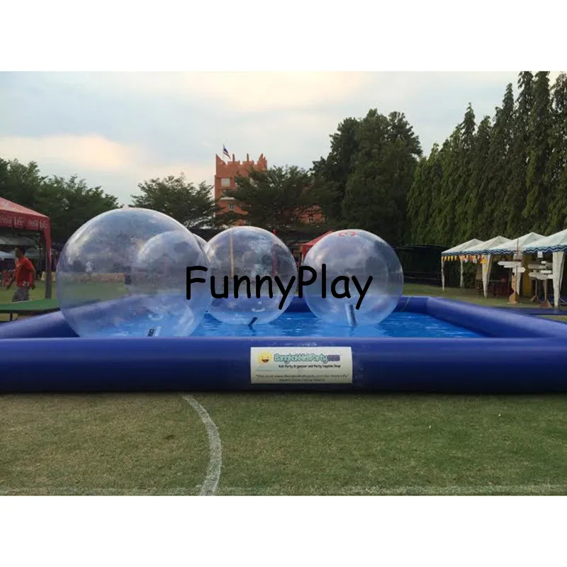 Надувной шар для хомяков бассейн, надувной валик для плавания Зорб Aquare бассейны, рекламный на заказ из ПВХ надувной бассейн для воды мяч