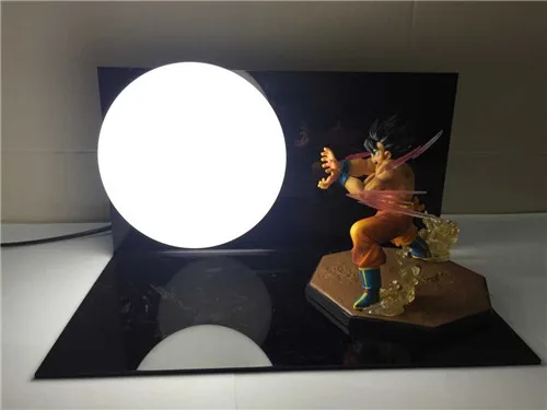 Dragon Ball Son Goku Vegeta Gohan Luminaria светодиодный ночник настольная лампа Dragon Ball декоративное освещение для комнаты Праздничные рождественские подарки - Испускаемый цвет: Тёплый белый