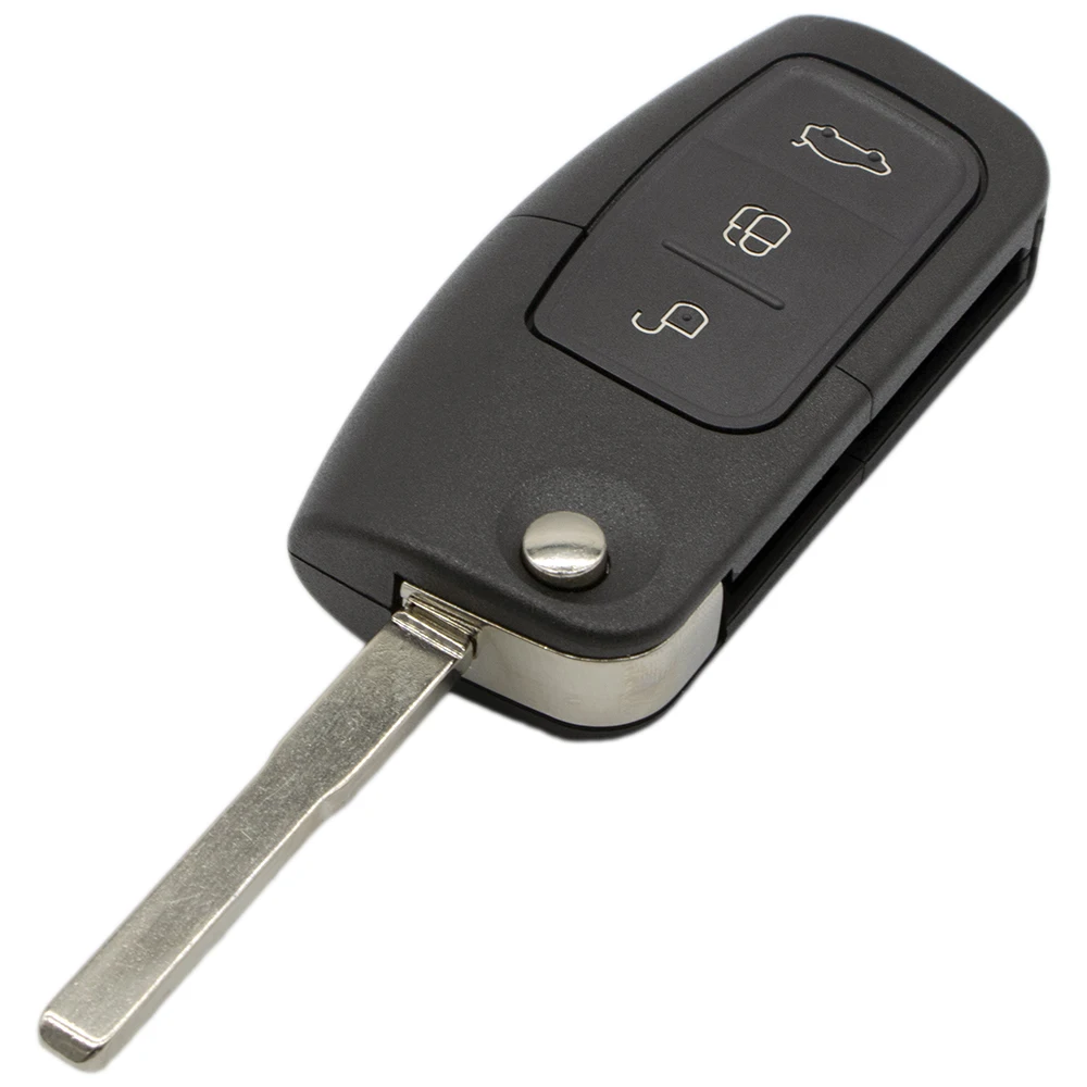 

WhatsKey 3 Remote Car Key Shell Fob Cover Buttons Flip Folding For Ford Focus 2 Mondeo Fiesta C Max Ka Galaxy Kuga Escape Focus