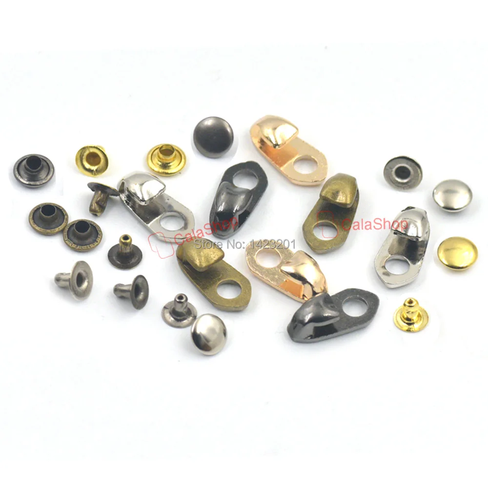 

10/25/100 Pcs / Lot Boot Hooks Lace Fittings With Rivets Camp Hike Climbing Repair Shoes Buckles Hooks Accessories