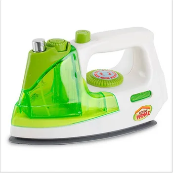 

Big Size Green Electric Iron Models Toys Plastic Simulation Kids Children Baby Girl Pretend Play Home Appliances Toys Gifts For