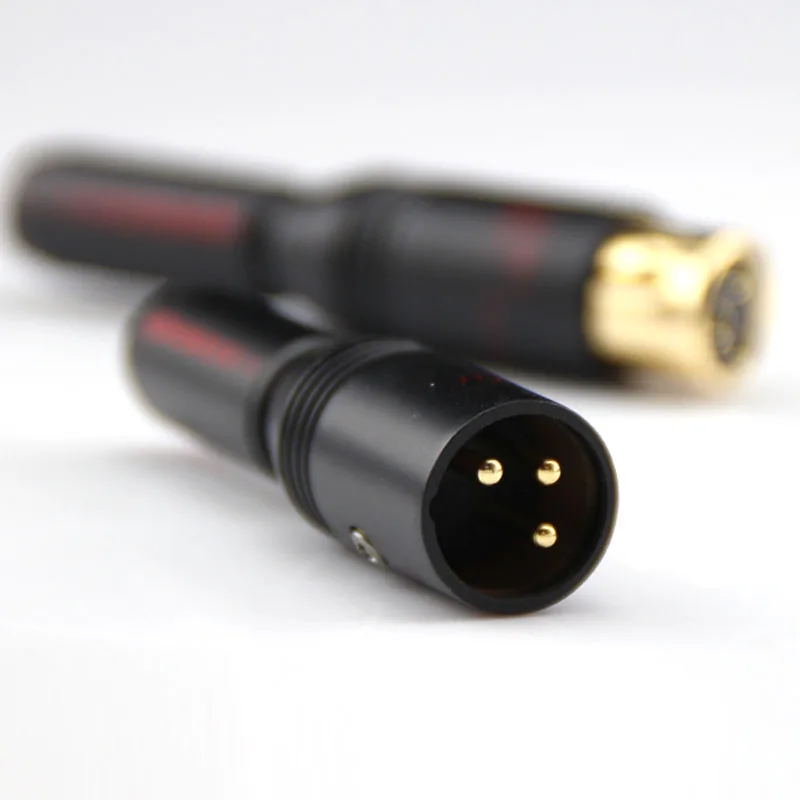 4 шт. позолоченный микрофон ATAUDIO 24 К Hi Fi разъем XLR высококачественный штекер для