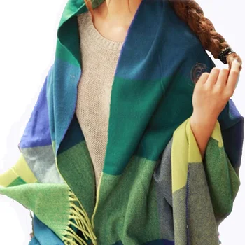 Luxury Wool Patched Winter Shawls