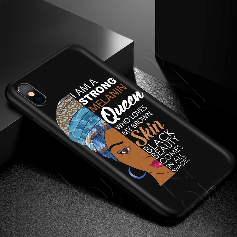 Lavaza Африканский Melanin Poppin черный чехол для девушек для iPhone 11 Pro XS Max XR X 8 7 6 6S Plus 5 5S se