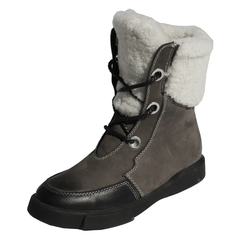 

2018 new winter Europe America wool snow boots women original ankle boots lace up warm Martin original boots genuine leather