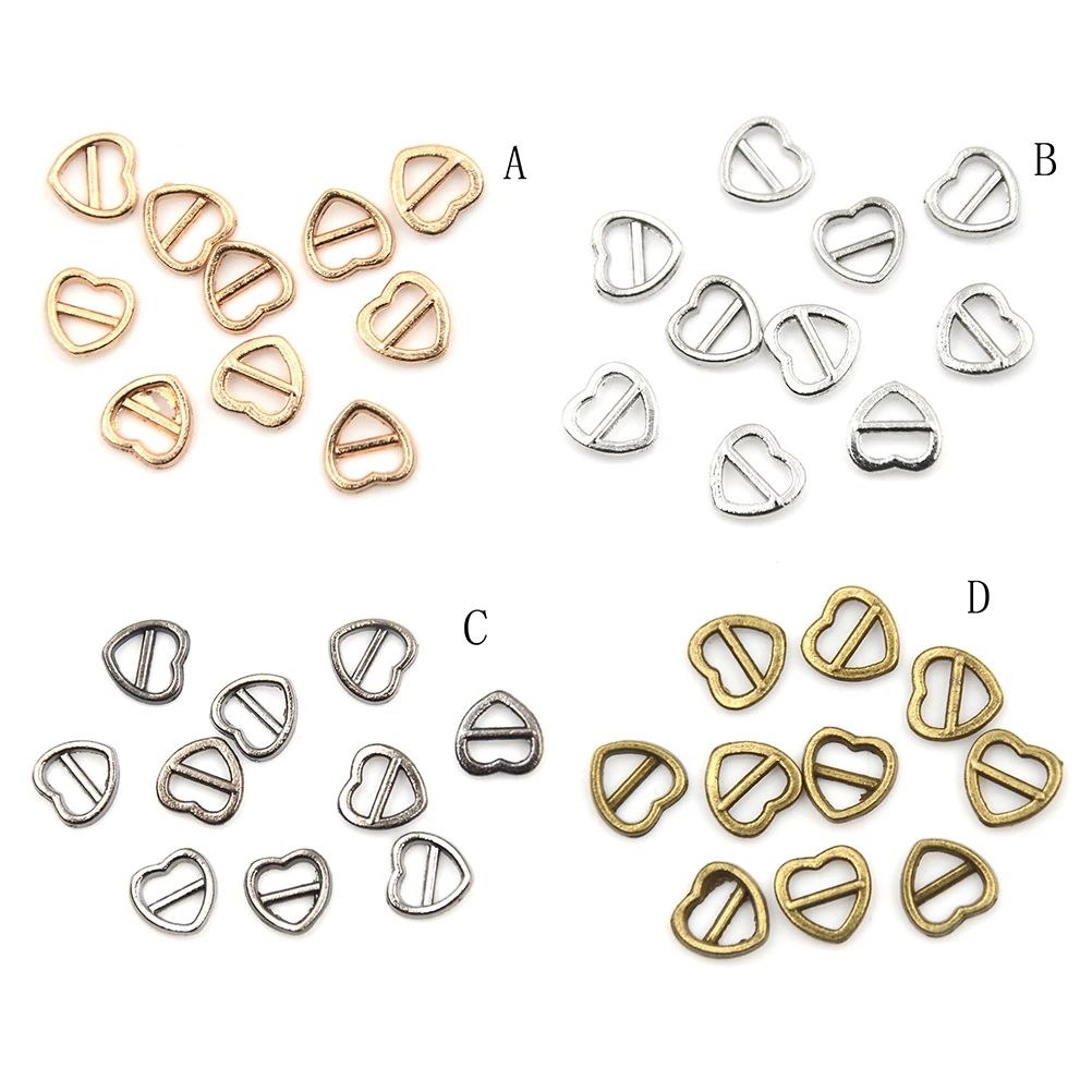 

10Pcs Mini 4mm Doll belt Heart Shape buckle Doll Clothes Shoes For 1/6 BJD Blyth Azone Momoko Licca Doll Accessories