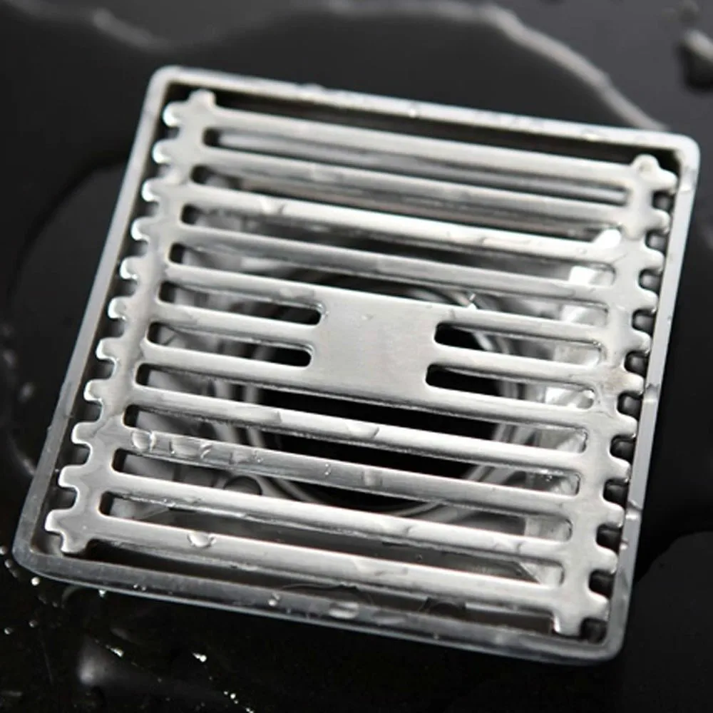 Free shipping 100*100mm Square Shower Floor Drain with Removable