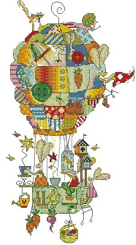 Needlework DIY Cross Stitch Sets For Embroidery kits 11CT&amp14CT&amp16CT&amp18CT Hot air balloon | Дом и сад