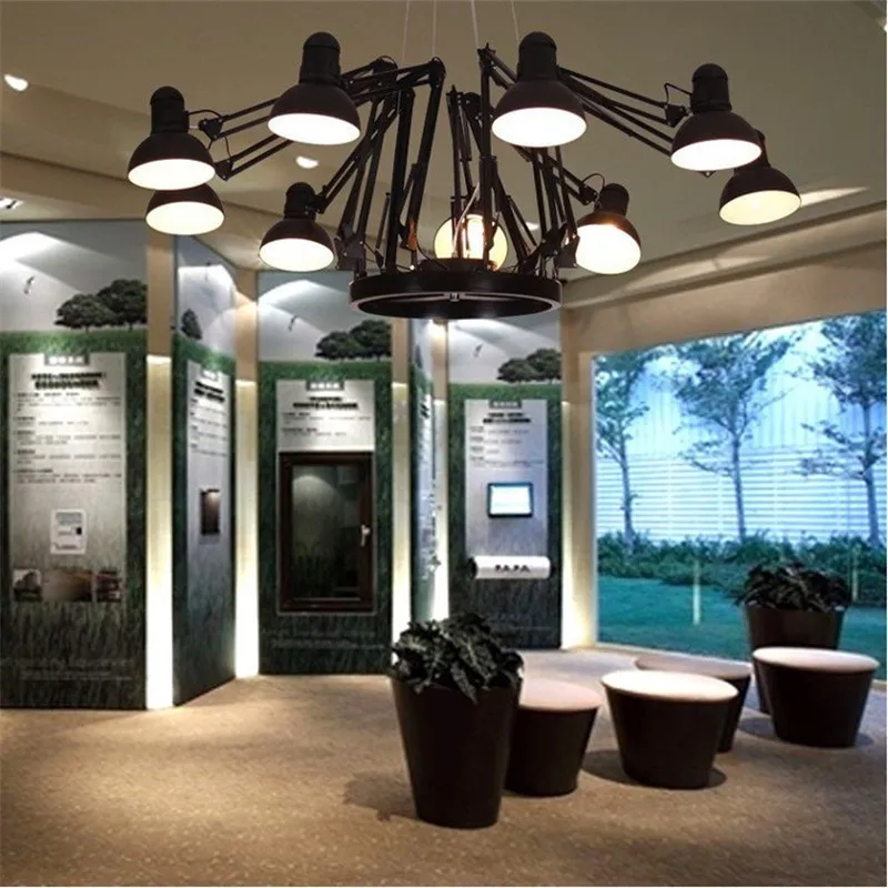 

6/9/12/16 Lights Nordic Creative Spider Desiner Lights Diner Pendant Lights With LED Bulbs Bar Studio Lamps With Remote Control