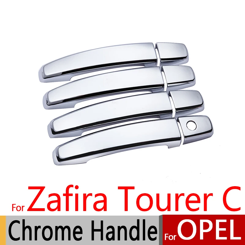 

For Opel Zafira Tourer C 2011-2017 Chrome Door Handle Covers Trim Set Vauxhall 2013 2014 Car Accessories Stickers Car Styling