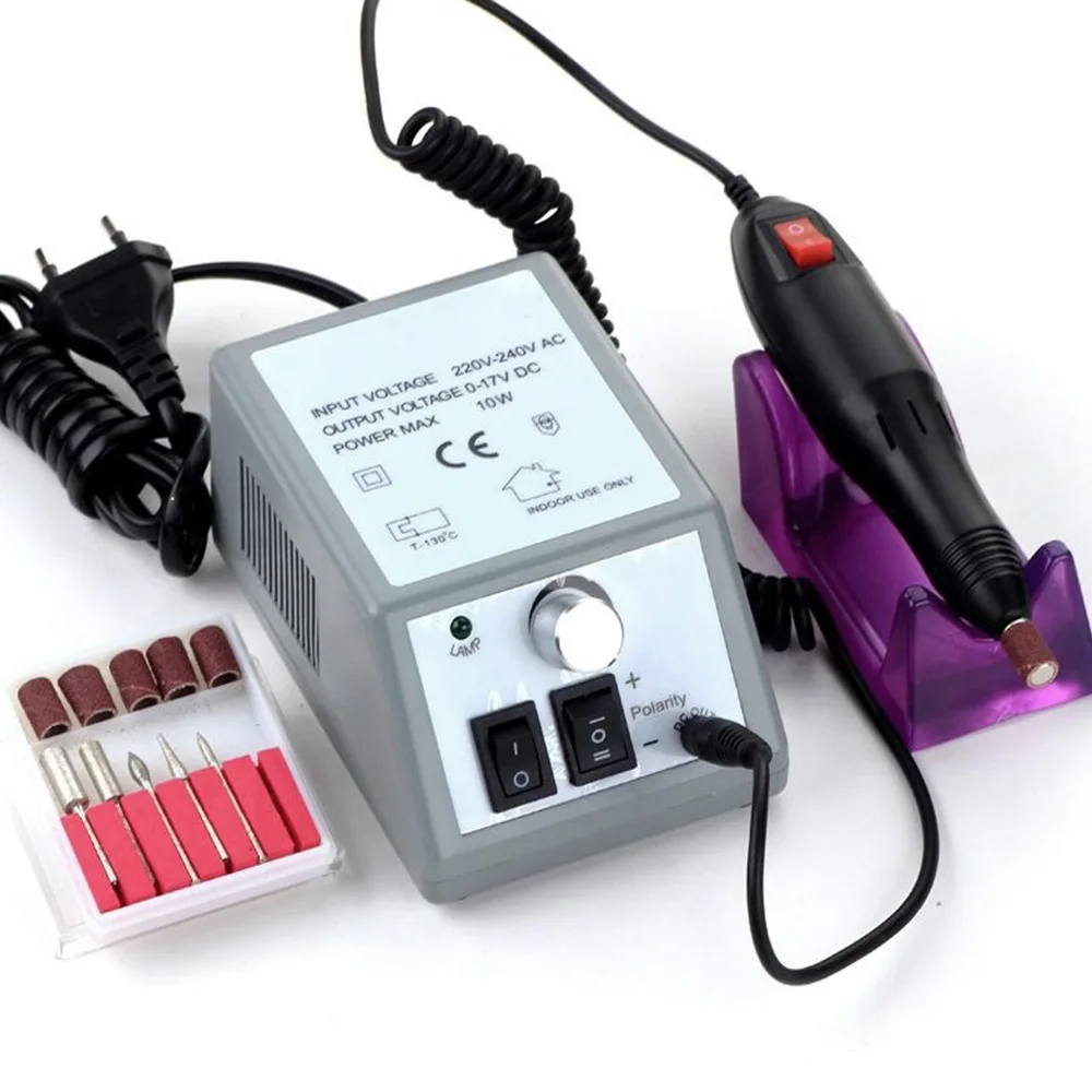 

Lectric Nail Drill Manicure Set File Nail Pedicure Pen Machine Set Kit with Extra Ceramic Nail Drill Bit Apparatus for Manicure