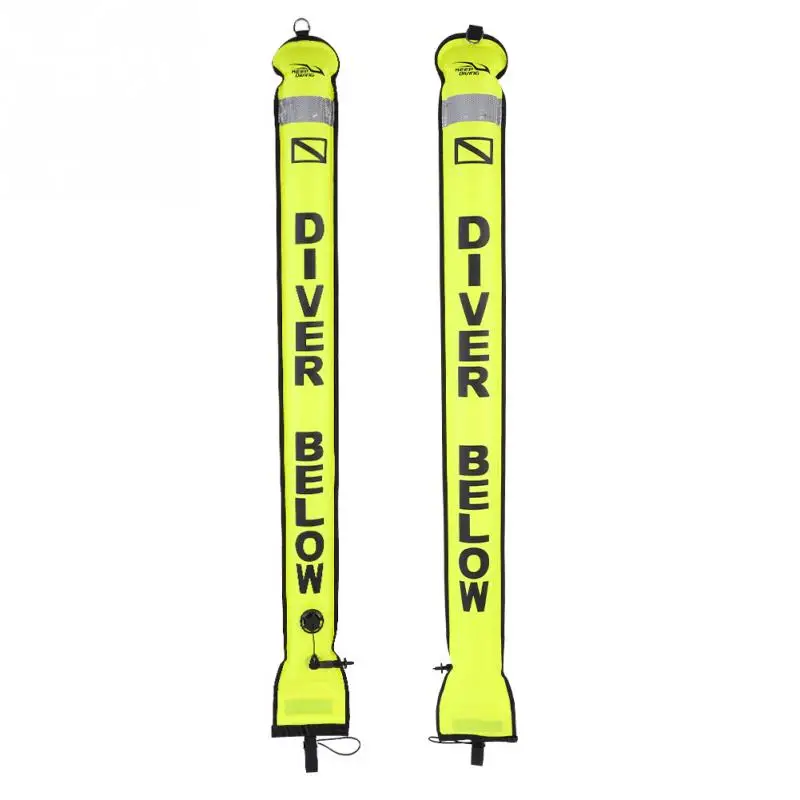 

KEEP DIVING 1.2m 1.5m 1.8m Colorful Visibility Inflatable Scuba Diving SMB Surface Signal Marker Buoy Accessory