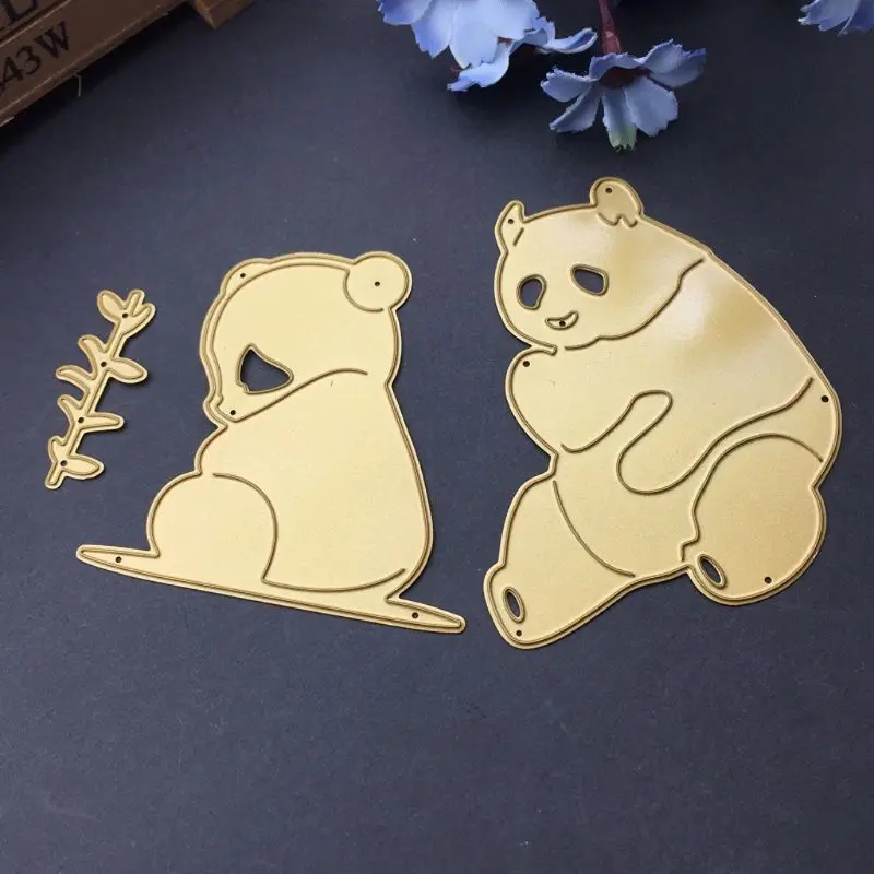 

Panda Metal Cutting Dies Stencil DIY Scrapbooking Album Stamp Paper Card Embossing Crafts Decor