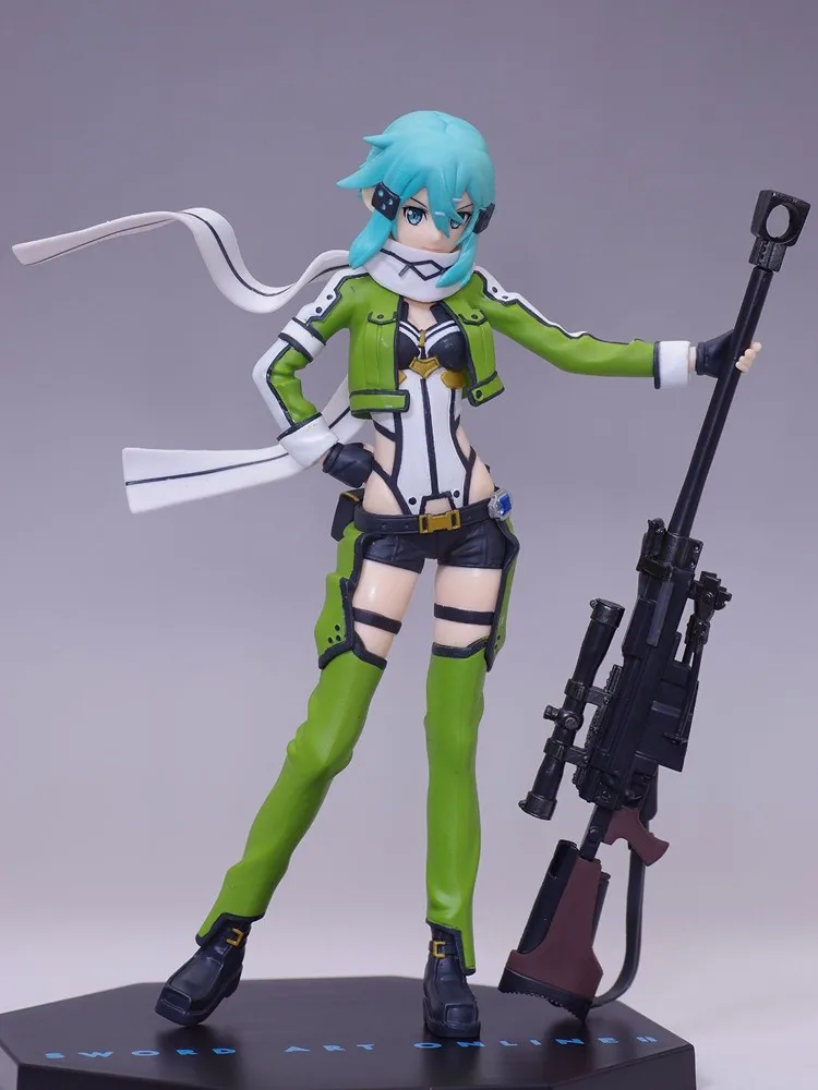 20 см аниме меч искусство онлайн ll Gun Online GGO Asada фигурка Синон игрушки ПВХ экшн