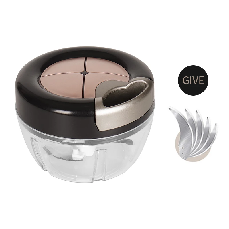Rose Gold Set Ручной измельчитель для еды, овощерезка, измельчитель лука, измельчитель для капусты, слайсер для имбиря, мясорубка, Кухонный комбайн, кухонные гаджеты - Цвет: Rose Gold Set