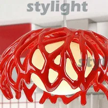 Диаметр 35 см современный подвесной светильник из смолы и стекла подвесной светильник современный дизайн освещение для столовой гнездовая лампа