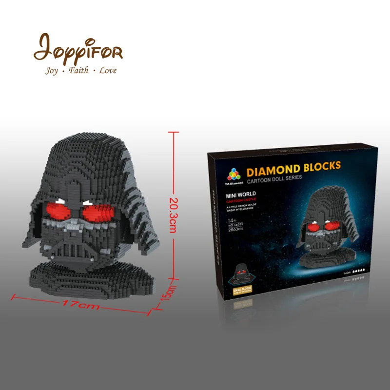 

Joyyifor Single Star Wars Darth Vader Storm Trooper Mini Diamond Blocks DIY Assembly Model Brick Toys for Children Friends Gifts