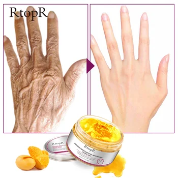 

RtopR Mango Moisturizing Hand Wax Whitening Skin Hand Mask Repair Exfoliating Calluses Film Anti-Aging Hand Skin Cream 50g TSLM1