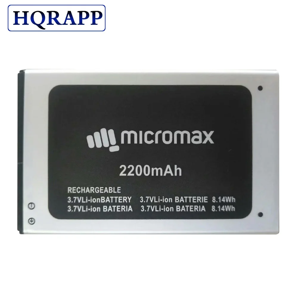Сменный аккумулятор для смартфона Micromax Q354 3 7 В 2200 мАч|Аккумуляторы мобильных