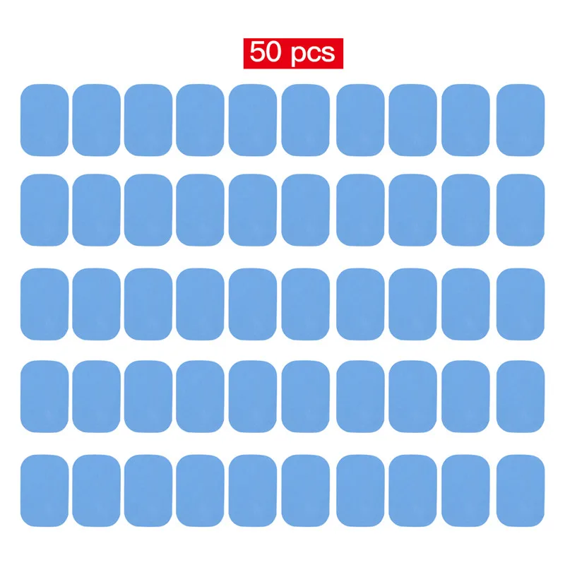 50 шт./компл. ABS хип Запасные детали для тренажера проводящая гелевая накладка наклейка мышечный Стимулятор гелевый лист для стимулятора мышц брюшной EMS