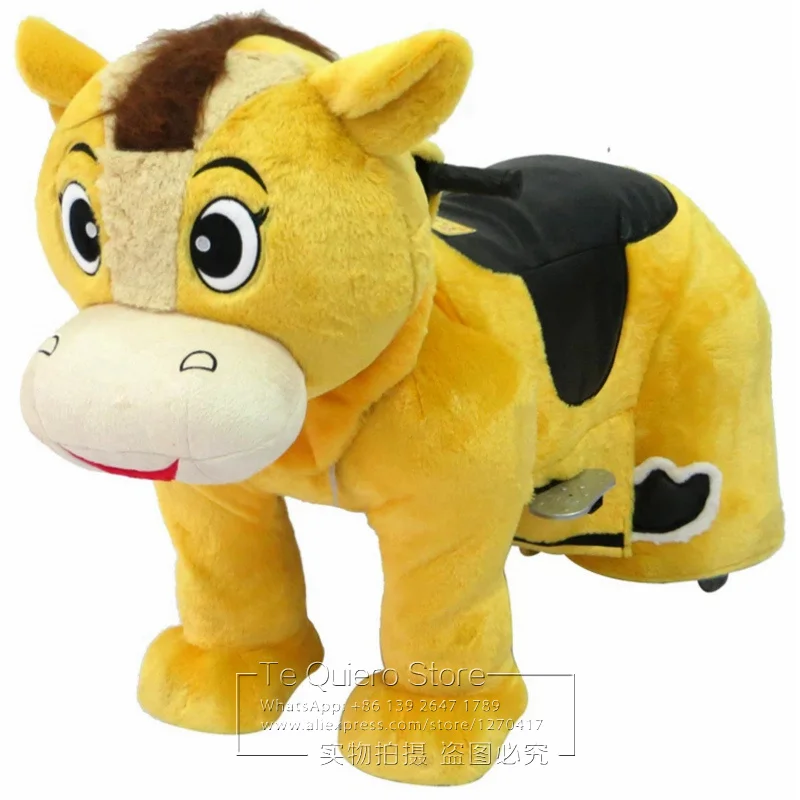 

Kids Like Ride On Animal RC Stuffed Animal Walking Rides Plush Walking Animal Toy Car For Rental