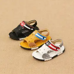 Мода 2019 г. Новый летние детские сандалии обувь для мальчиков Нескользящие Прохладный Прибытие малышей младенческой Дети кожа обувь отдыха