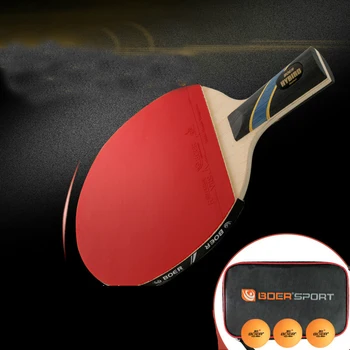 1 Piece 7 Layers Ayours Base WRB System Table Tennis Bat Racket Light Long Short Handle Ping Pong Paddle Racket Blade With Bag