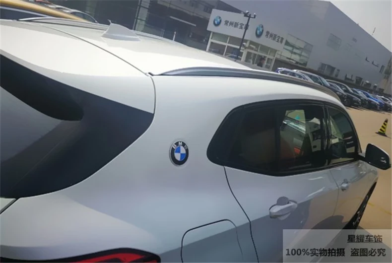 ل BMW X2 2018 2019 حامل سقفي القضبان شريط حامل الحقائب القضبان أعلى رفوف السكك الحديدية صناديق سبائك الألومنيوم