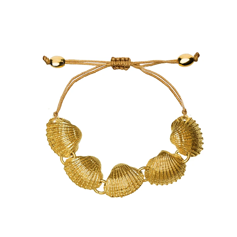 

friendship bracelets for women gold fan scallop shell bracelet manchette femme bracelets & bangles best friend boho bracelet
