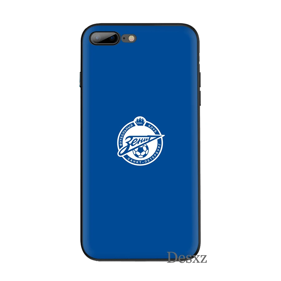 Cell Phone Case Silicone TPU for iPhone 7 8 6 6s Plus iPhone 11 Pro X XS Max XR 5 5s SE Cover Zenit football Club Logo Shell