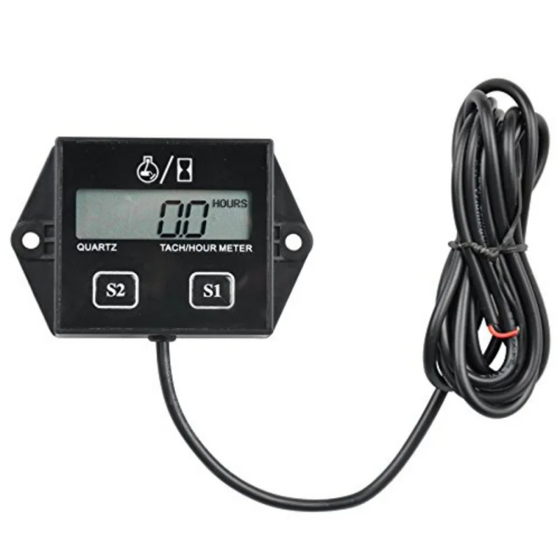 

Digital Engine Tach Hour Meter Tachometer Gauge Inductive Hour Meter For Motorcycle Motor Marine Chainsaw Pit Bike Boat