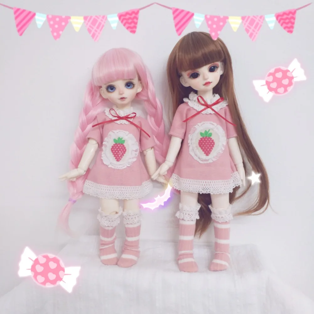 

Doll Cloths for 6 points bjd doll cloths dress lovely cloths